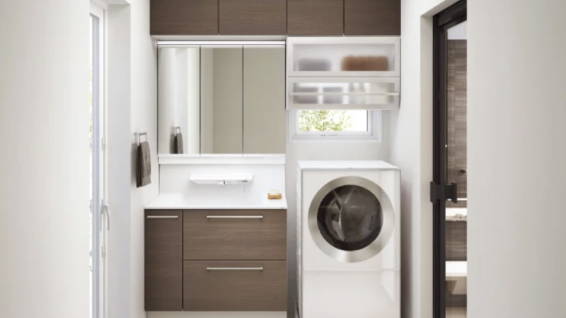 洗面化粧台施工事例